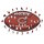 NFL - Chicago Bears &ndash; Football mit Logo - Holz Puzzle Gr&ouml;sse S (150 Teile)