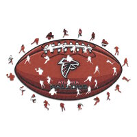 NFL - Atlanta Falcons &ndash; Football mit Logo - Holz...