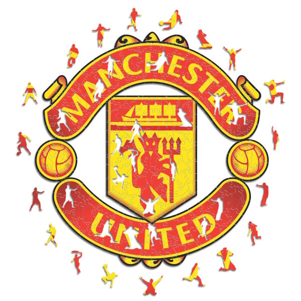 FC Manchester United - Logo - Holz Puzzles
