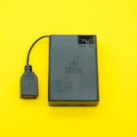 Pacco batterie AA con presa USB per illuminazione LED LmB...
