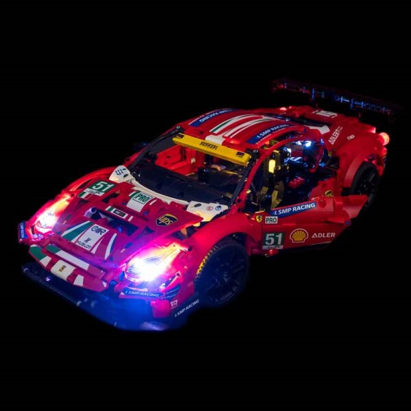 Les ensembles déclairage LEGO® 42125 Ferrari 488 GTE “AF Corse #51”