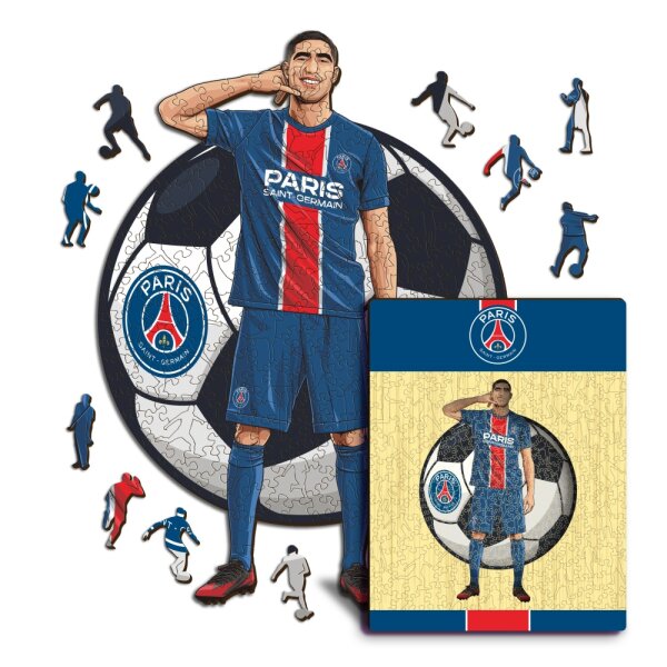 Achraf Hakimi - PSG Puzzle en bois