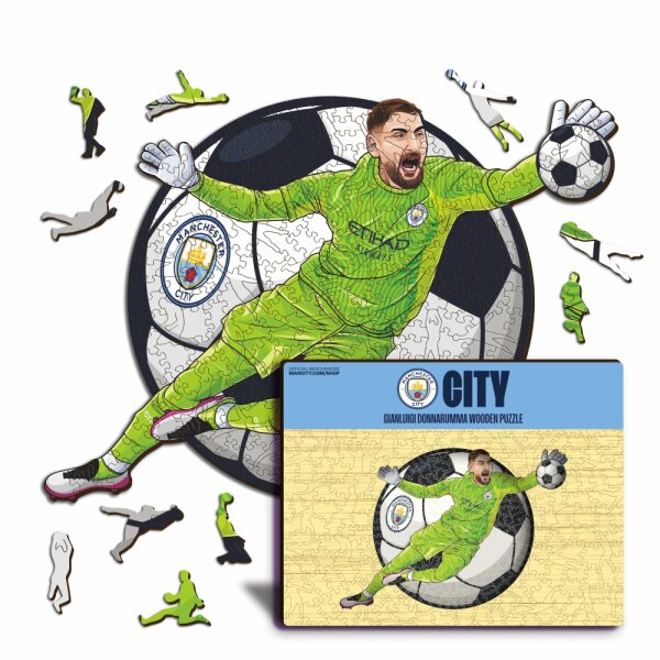 Gianluigi Donnarumma - Manchester City - Holz Puzzle