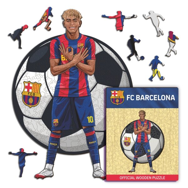 Lamine Yamal New - PC Barcelona Puzzle in Legno