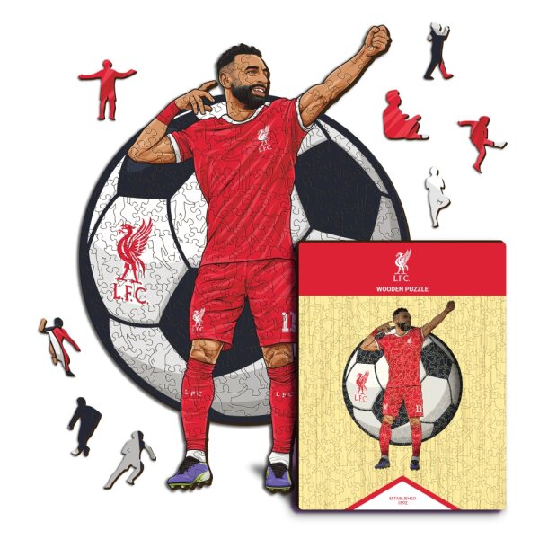 Mohamed Salah New - Liverpool FC Puzzle en bois
