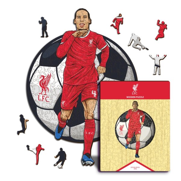 Virgil Van Dijk - Liverpool FC - Holz Puzzle