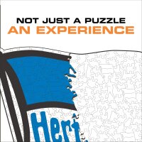 Herta BSC - Drapeau Puzzle en bois