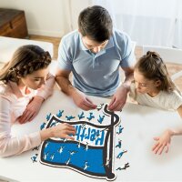 Herta BSC - Drapeau Puzzle en bois
