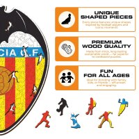 Valencia C.F. - Logo Puzzle en bois