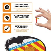 Valencia C.F. - Logo Puzzle en bois