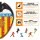 Valencia C.F. - Logo Puzzle en bois