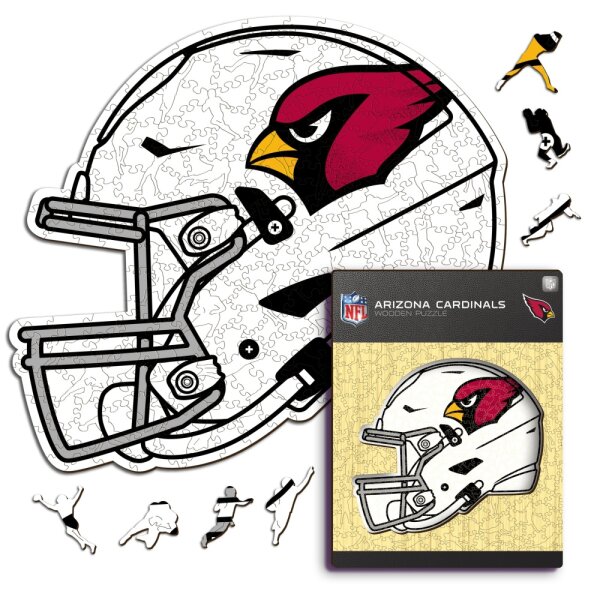 NFL - Arizona Cardinals - Helm - Holz Puzzle