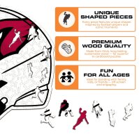 NFL - Arizona Cardinals - Helm - Holz Puzzle