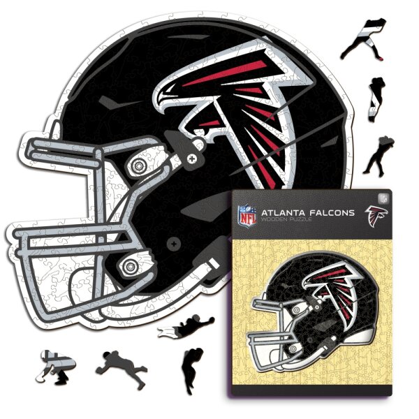 NFL - Atlanta Falcons - Helm - Holz Puzzle