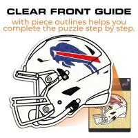 NFL - Buffalo Bills - Helmet - Wooden Puzzle