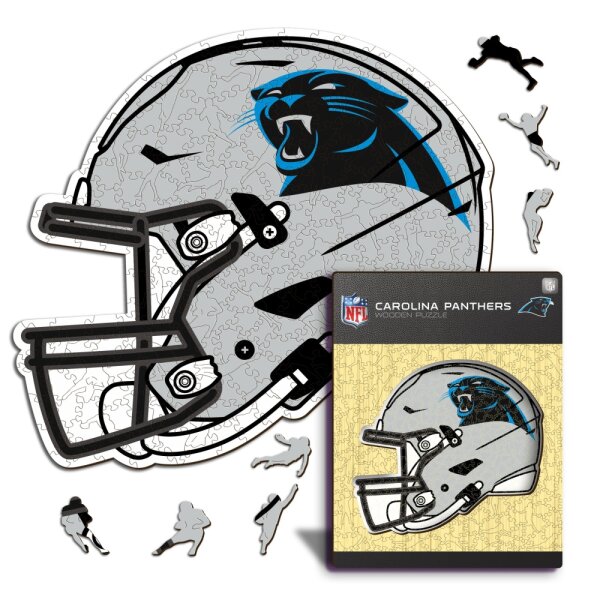 NFL - Carolina Panthers - Helm - Holz Puzzle