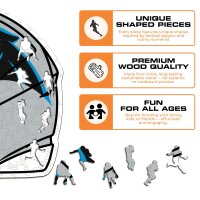 NFL - Carolina Panthers - Helm - Holz Puzzle