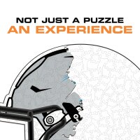 NFL - Carolina Panthers - Helm - Holz Puzzle