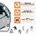 NFL - Carolina Panthers - Helm - Holz Puzzle