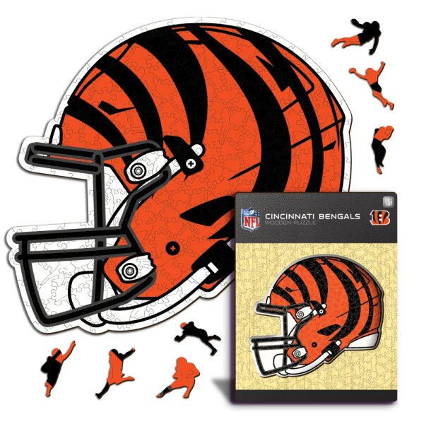 NFL - Chincinnati Bengals - Helm - Holz Puzzle