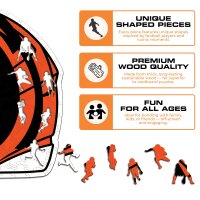 NFL - Chincinnati Bengals - Helm - Holz Puzzle