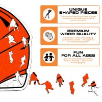 NFL - Cleveland Browns - Helm - Holz Puzzle