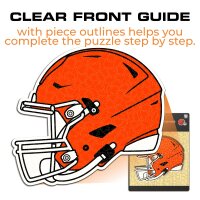 NFL - Cleveland Browns - Helm - Holz Puzzle