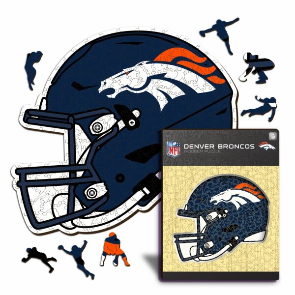 NFL - Denver Broncos - Helm - Holz Puzzle