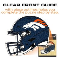 NFL - Denver Broncos - Helm - Holz Puzzle