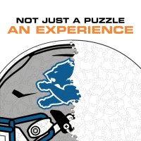 NFL - Detroit Lions - Helm - Holz Puzzle