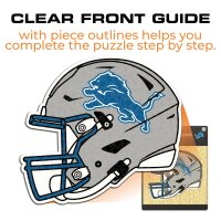 NFL - Detroit Lions - Helm - Holz Puzzle