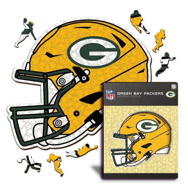 NFL - Green Bay Packers - Helm - Holz Puzzle