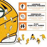 NFL - Green Bay Packers - Helm - Holz Puzzle