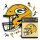 NFL - Green Bay Packers - Helm - Holz Puzzle
