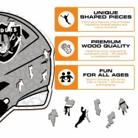 NFL - Las Vegas Riders - Helm - Holz Puzzle