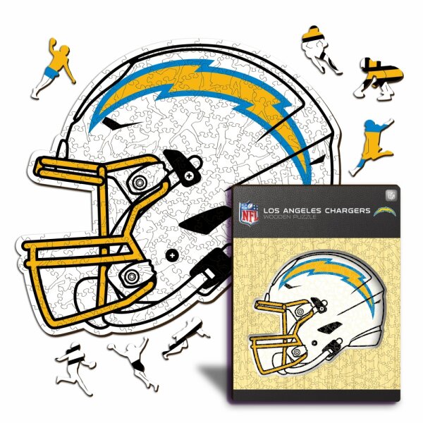 NFL - Los Angeles Chargers - Casque - Puzzle en bois