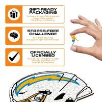 NFL - Los Angeles Chargers - Casque - Puzzle en bois