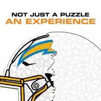 NFL - Los Angeles Chargers - Casque - Puzzle en bois