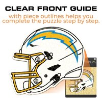 NFL - Los Angeles Chargers - Casque - Puzzle en bois