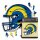 NFL - Los Angeles Rams - Helm - Holz Puzzle