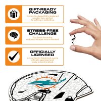 NFL - Miami Dolphins - Helmet - Wooden Puzzle