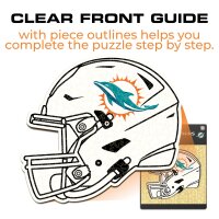 NFL - Miami Dolphins - Helmet - Wooden Puzzle