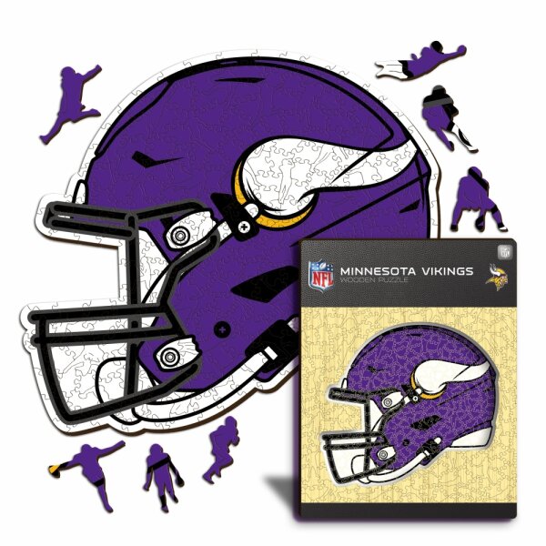 NFL - Minnesota Vikings - Casco - Puzzle in Legno