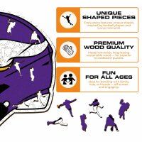 NFL - Minnesota Vikings - Casco - Puzzle in Legno
