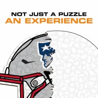 NFL - New England Patriots - Helm - Holz Puzzle