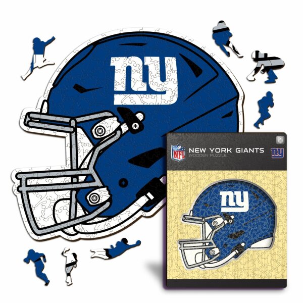NFL - New York Giants - Helm - Holz Puzzle