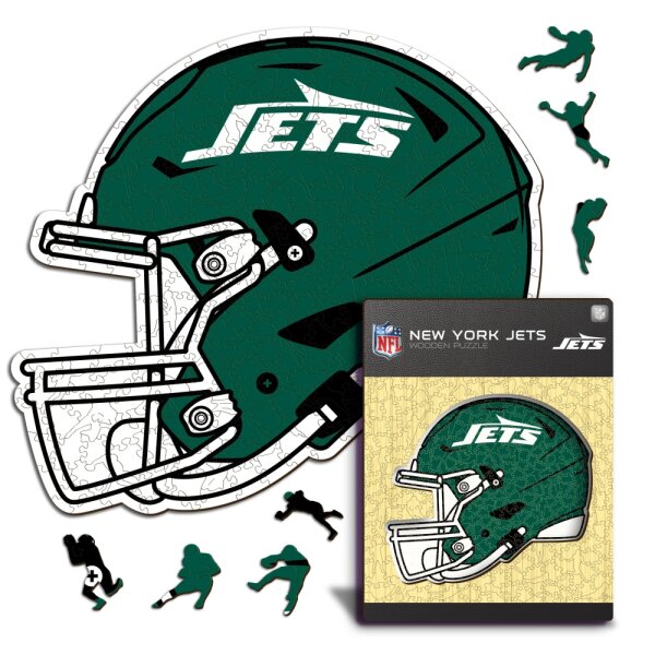 NFL - New York Jets - Helm - Holz Puzzle