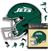 NFL - New York Jets - Helm - Holz Puzzle