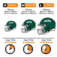 NFL - New York Jets - Helmet - Wooden Puzzle