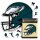 NFL - Philadelphia Eagles - Helmet - Wooden Puzzle